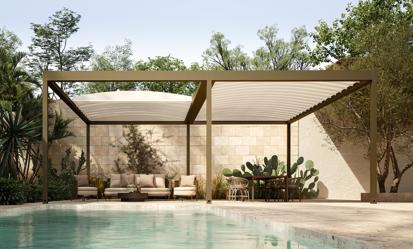 The award-winning ALBA Butterfly pergola