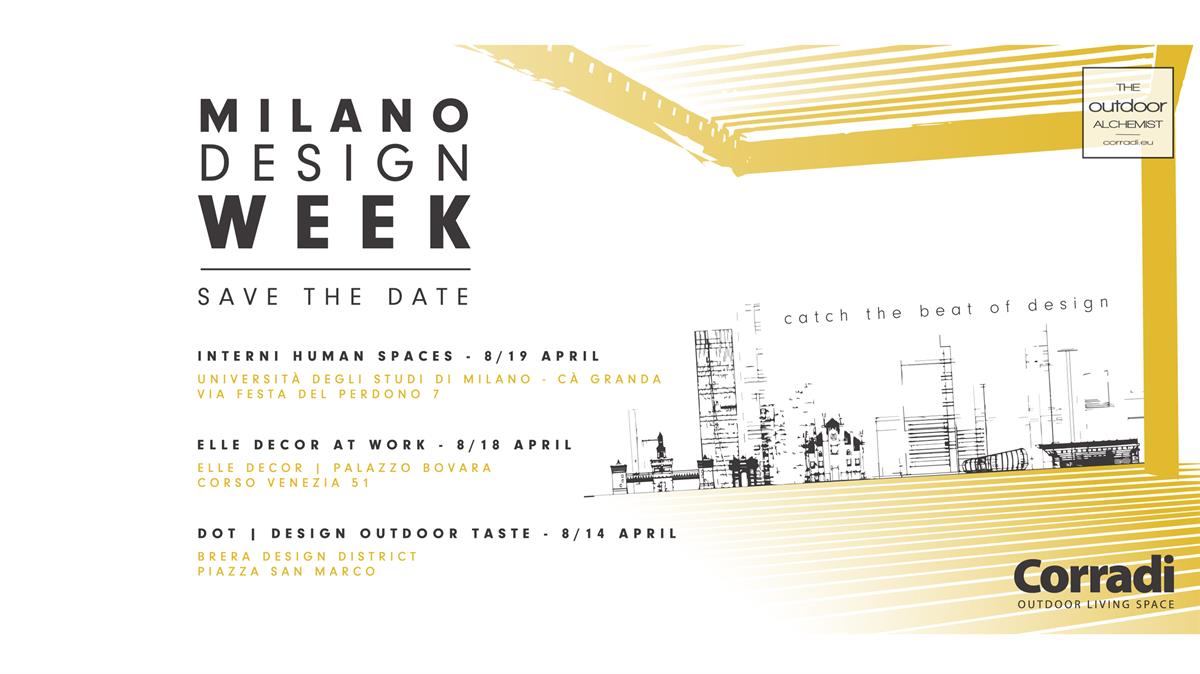 Milano Design Week 2019: 3 è il numero perfetto per Corradi