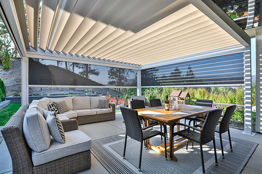 Not a simple motorized pergola: Alba motorized pergola amazes every day, and night